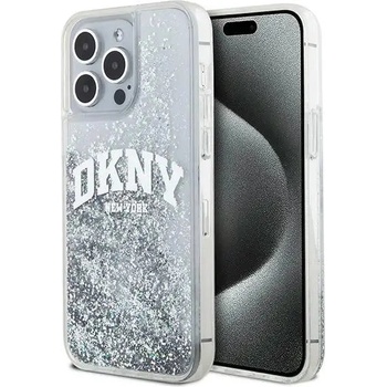 DKNY Кейс DKNY Liquid Glitter Big Logo за iPhone 15 Pro Max, бял (3666339270926)