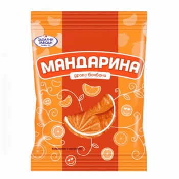 Бонбони Мандарина дропс 90гр
