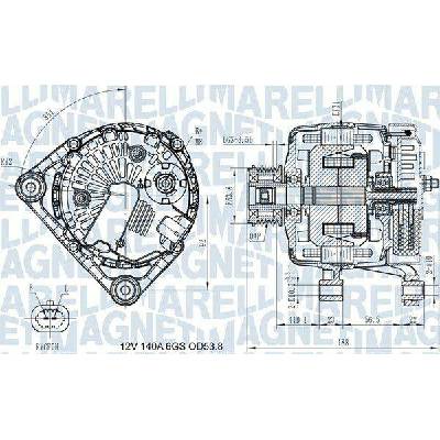 generátor MAGNETI MARELLI 063731406710