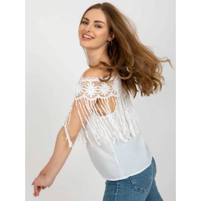 Blouse AT-BZ-1801.87-white šedá Factory Price