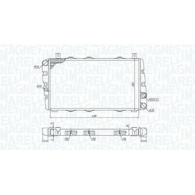Chladič, chlazení motoru MAGNETI MARELLI 350213189700