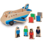 Melissa & Doug - Дървено самолетче за сортиране с пътници и багаж
