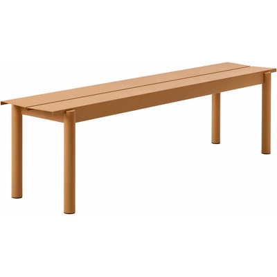 Muuto Lavica Linear Steel Bench 170 cm, burnt orange