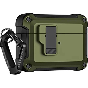 HQWear Airpods 4 Pro Armor Case с карабинер - зелен (5907769365973)