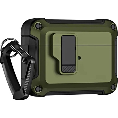 HQWear Airpods 4 Pro Armor Case с карабинер - зелен (5907769365973)