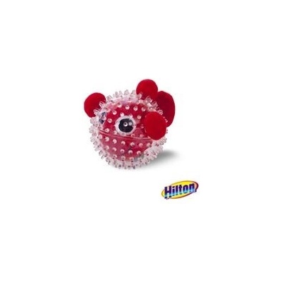 Hilton hračka pro psa dentální ryba pískací 8 cm oranžová