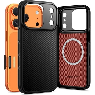 Tech-Protect Калъф Tech-Protect Kevlar Aramid MagSafe за iPhone 17 Pro Max - черен (5906302334018)