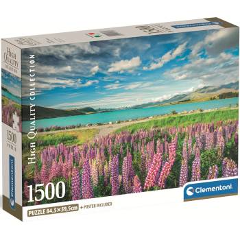 Clementoni Пъзел Clementoni от 1500 части - Лупини край езерото Текапо (31731)