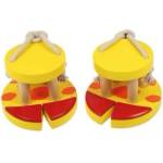 Bigjigs Toys - Дървени жирафски копита за детски крачета (BJ870)