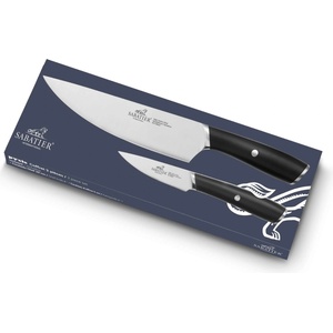 LION SABATIER Комплект ножове PYXIS INOX, с нож на готвача, комплект от 2 бр. , нитове от неръждаема стомана, Lion Sabatier (LS794180)