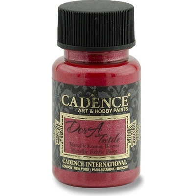 Cadence Textilní barva Dora Textile červená 50 ml