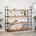 vidaXL Плаващ рафт, 4 бр, 140x40x4 см, маслен финиш, акация масив (3279650)
