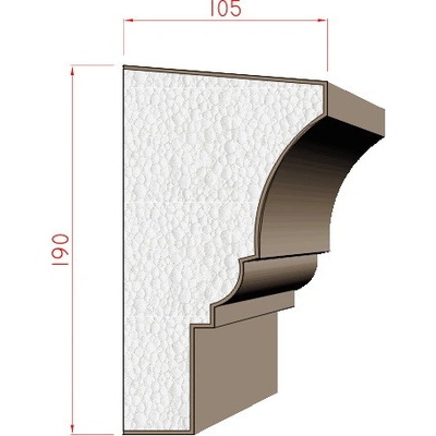 Dekora-Stuck Portálová římsa 190x105mm 313770