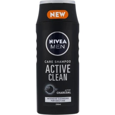 Nivea Men Active Clean 250 ml шампоан за всички типове коси за мъже