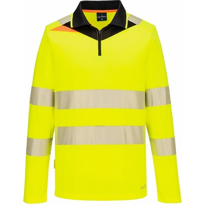 Portwest HI-VIS DX4 DX419 Pánska reflexná polokošeľa HV žltá/čierna 5XL