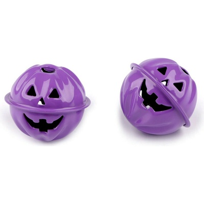 Stoklasa Rolnička dýně halloween Ø30, 40 mm Balení: 2 ks, Varianta: 4 (Ø30 mm) fialová 4 (Ø30 mm) fialová