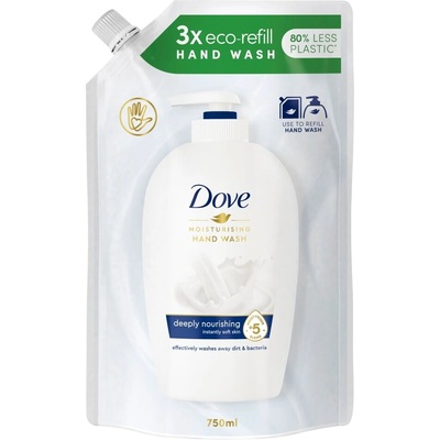 Dove Течен сапун Dove с пълнител за дълбоко подхранване 750 мл (8720181121777)