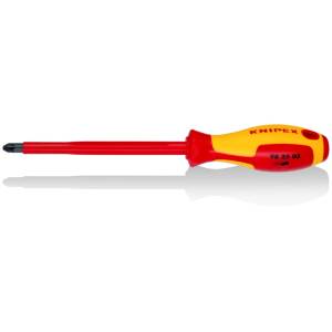 KNIPEX Отвертка PZ 3, VDE 1000V жълто-червена ръкохватка 270мм, Knipex (K982503) - yavor-m