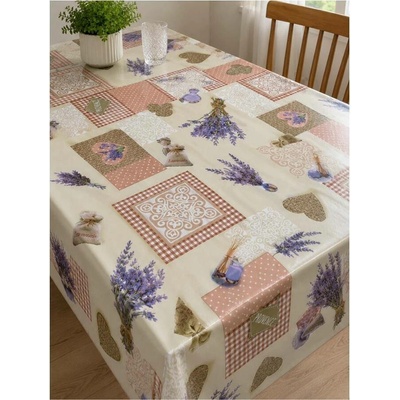 IMPOL TRADE Ubrus PVC 07 20 mx140 cm levandule Provence béžová