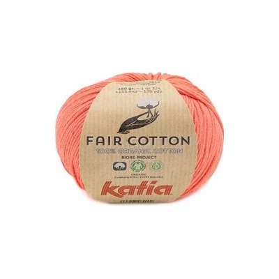 FAIR COTTON Katia Farby FAIR COTTON: 44 lososová