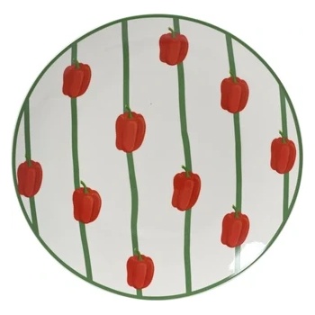 Kitchen goods ЧИНИЯ ПОРЦЕЛАН 874465 Ø20.2х2.3см БЯЛА С ЧУШКИ (874465)