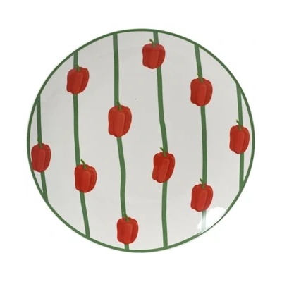 Kitchen goods ЧИНИЯ ПОРЦЕЛАН 874465 Ø20.2х2.3см БЯЛА С ЧУШКИ (874465)