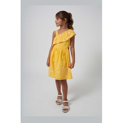 Mayoral Детска рокля Mayoral в жълто къса разкроена (6963.8F.Junior.PPYH)