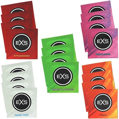 EXS kondomy Mix III. testovací sada 20 ks – Zbozi.Blesk.cz