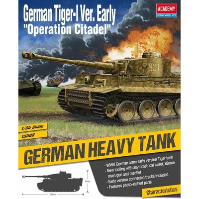 Academy Model Kit tank 13509 German Tiger-I Ver. EARLY Operation Citadel 36-13509 1:35