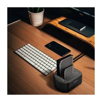 AISENS Основа за Зареждане Aisens ASDS-D03B Черен