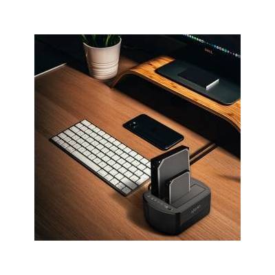 AISENS Основа за Зареждане Aisens ASDS-D03B Черен