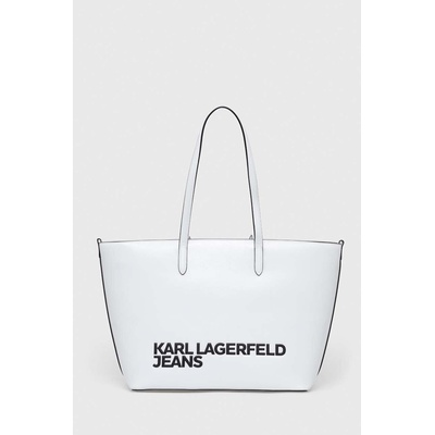 Karl Lagerfeld Jeans Чанта Karl Lagerfeld Jeans в бяло (241J3001)