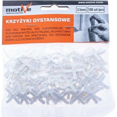 MOTIVE Distančné krížiky 3,5 mm pre obklady a dlažbu (100 ks)