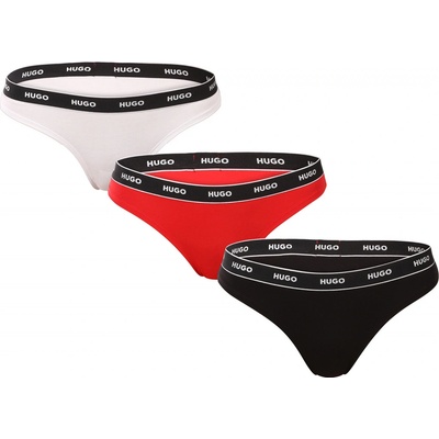 HUGO 3PACK dámske tangá viacferbná (50480150 968)