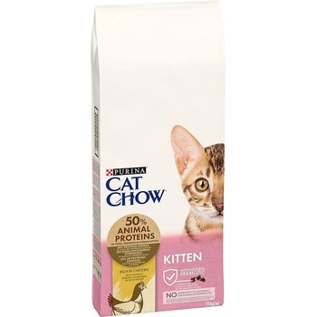 Purina Cat Chow Kitten- суха храна за малки котета, бременни или кърмещи котки с пилешко-15кг