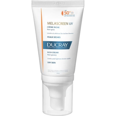 Ducray Сланцезащитен крем срещу пигментни петна за суха кожа , Ducray Melascreen , SPF50+ 40ml Against Brown Spots For Dry Skin