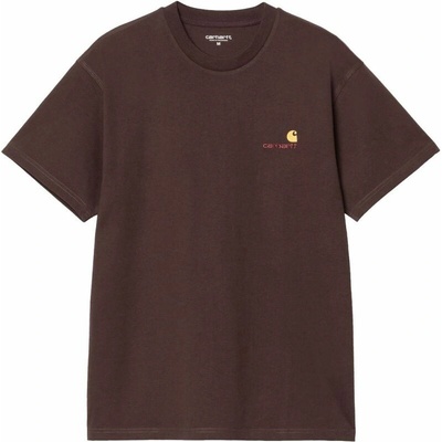 Carhartt WIP American Script S/S hnědá