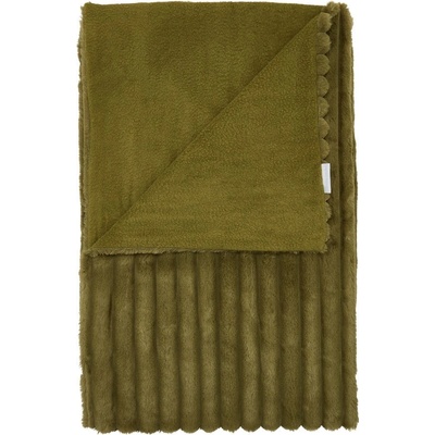 Catherine Lansfield Cosy Ribbed deka zelená 130x170