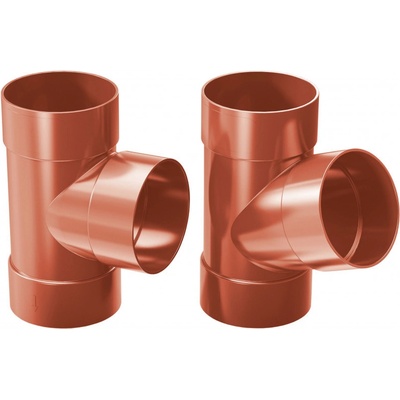 Gutta Aqua Plastové napojenie do zvodu 90 mm 67.5 tehlovo červená