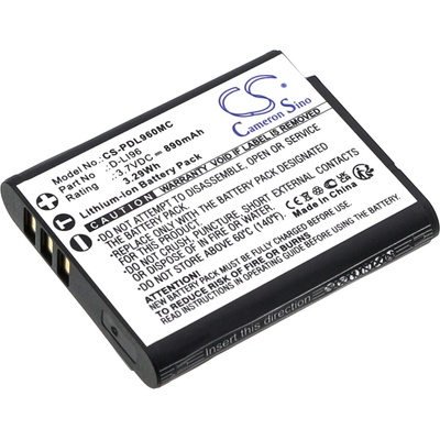 Cameron Sino Батерия за Pentax Wg-1000, 890 mAh, Li-Ion (CS-PDL960MC)