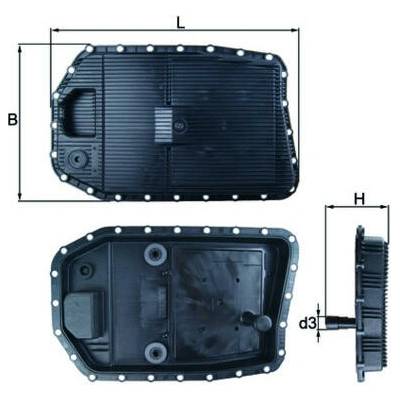 Olejová vaňa automatickej prevodovky KNECHT HX 154 HX 154