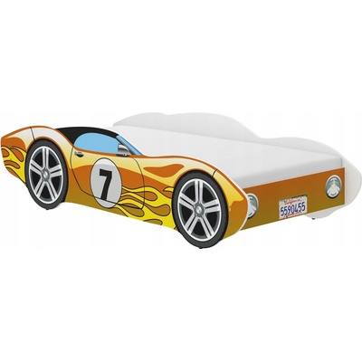 Wooden Toys Auto Corvetta + matrac žltá