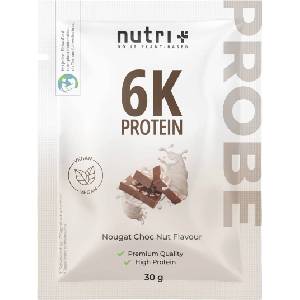 nutri + Пробен размер на веган протеин на прах 6K - Nougat-Choc Nut