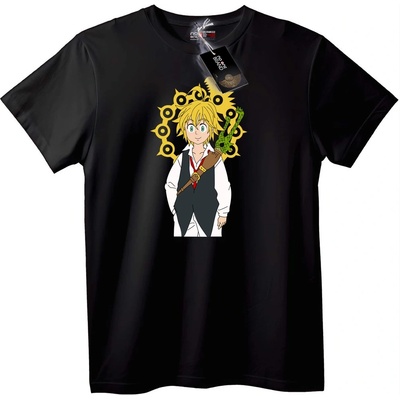 NOONEBRAND Тениска Meliodas Аниме - L, Black