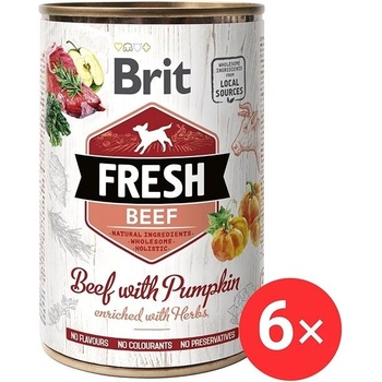 Brit Fresh Beef with Pumpkin 6 x 400 g