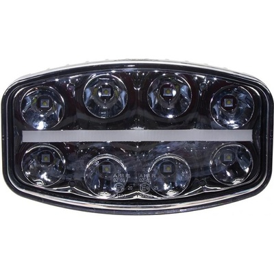 LED světlo s pozičním světlem oválné, 8x8W, 210x140mm, ECE R7/R10/R112