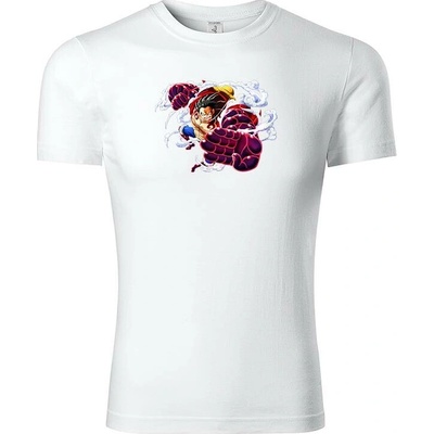 One Piece tričko Luffy Bounce Man bílá