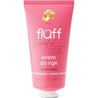 Fluff Антибактериален и хидратиращ крем за ръце, праскова, 50 ml
