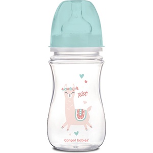 Canpol babies Антиколик шише Canpol - Exotic Animals, 240 ml, Зелено (35/221_gre)