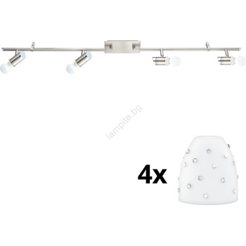 EGLO - LED точково осветително MY CHOICE 4xE14/4W/230V хром/бяло (EG31109C)